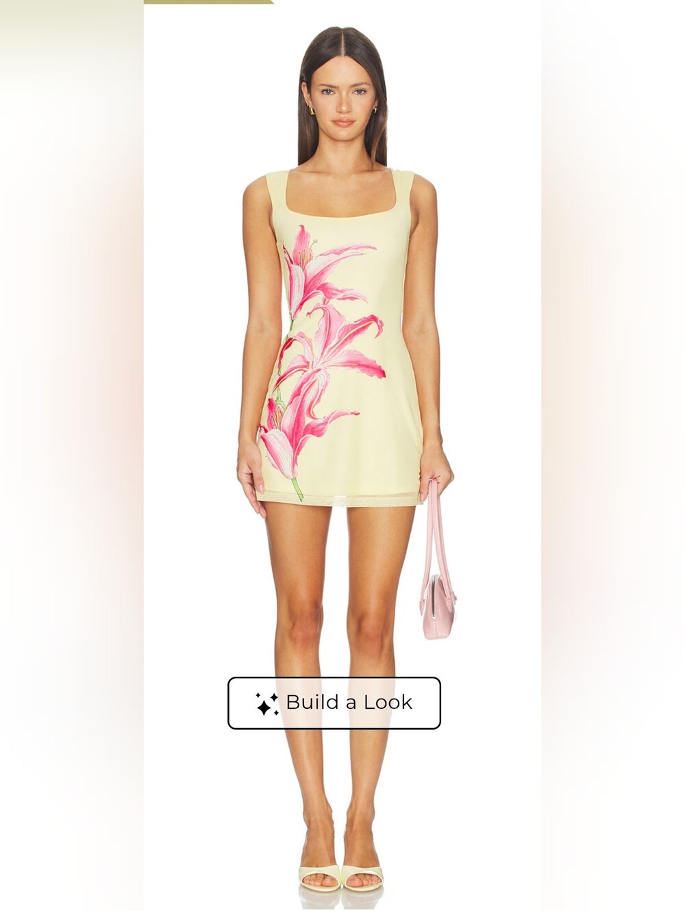 NWT Revolve More To Come Myles Mini Dress In Yellow Floral Size Medium